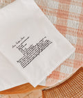 ADD ON Custom Family Recipe Keepsake - Embroidered Linen Tea Towel