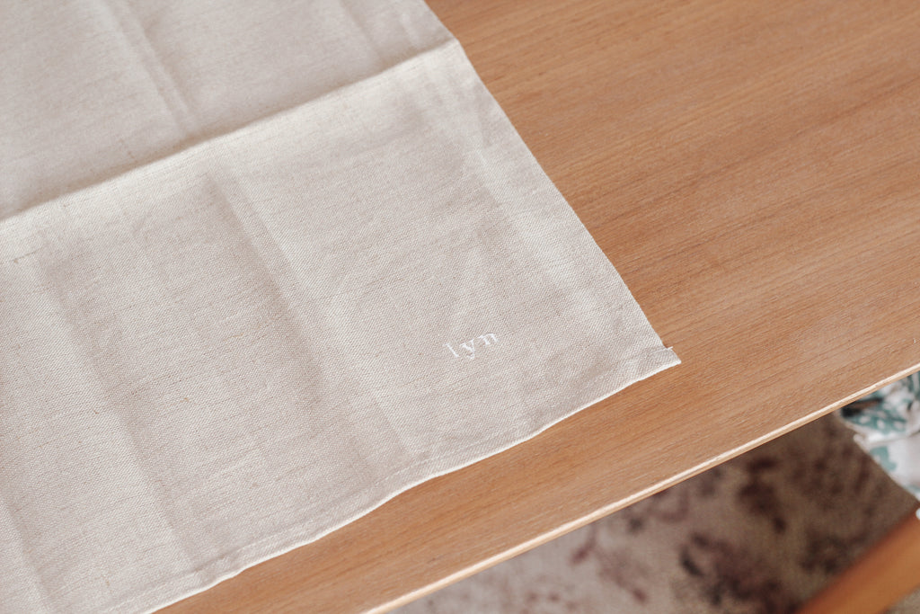 Custom Name Embroidered Linen Napkin