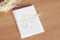COSMOS Set Of Three Greeting Cards - Linen Gold