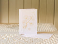 COSMOS Greeting Card - Linen Gold