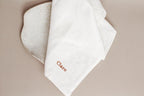 Custom Embroidered White Linen Napkin