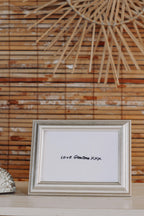 Custom embroidered handwritten note keepsake unframed