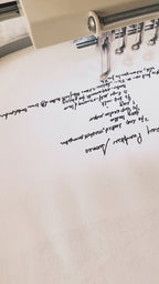 ADD ON Custom Family Recipe Keepsake - Embroidered Linen Tea Towel